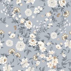 HLNIUC 보태니컬 플라워 벽지(43.2cm x 294.9cm(17 x 118인치)) 빈티지 작약 꽃 콘택트 페이퍼 시누아즈리 꽃 벽 종이 녹색 잎 덩굴 접착 아트지 빅, 꽃무늬 벽지