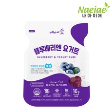 내아이애 동결건조 블루베리엔 요거트 큐브, 16g, 1개, 블루베리
