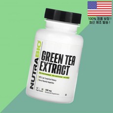 뉴트라바이오 녹차 그린티 추출물 500mg 식물성 베지캡슐 90정 NutraBio Green Tea Extract 90 Veggie Capsules