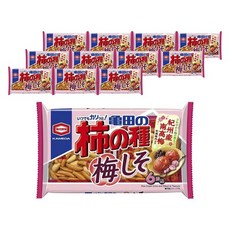 龜田製菓 柿種花生米果 紫蘇梅口味, 12袋, 164g