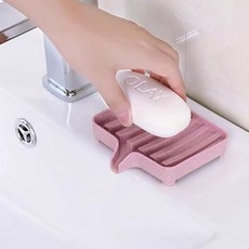 욕실 물빠짐 트레이 비누곽 거치대 비누 홀더 받침대 비누트레이 물빠짐비누받침대 비누대, 1개, 블루