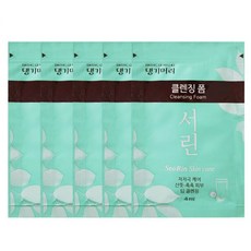 댕기머리 서린 일회용 클렌징폼 4ml 폼클렌징 여행용 휴대용 세안제, 자생연 남성용 스킨 3ml