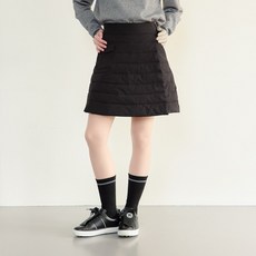 엠엠스포츠 여성 겨울 방한 패딩 밴딩 골프 랩 치마 반바지