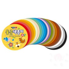 삼안 4000 단면 둥근색종이 20색 100매 10개입 단면색종이