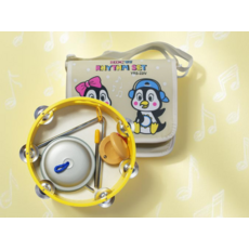 텐버린 무용 노래방 원형 핸드 나무 불빛 연주용 탬버린 리듬악기, 1세트