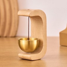 精品 磁吸木質門鈴 新中式風鈴 商鋪入戶提醒鈴鐺, 精品 櫸木 磁鐵吸附可粘可吸, 1個