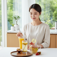 대용량 텀블러용 26cm 304 스텐 빨대 반영구 스트로우 1P, 스텐빨대대형1P, 1개, 1개