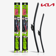 기아 웁시 발수코팅 실리콘 와이퍼 간편날교체 운전석 조수석 세트, 쏘렌토 (09년~14년)