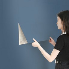 시스슈 무광 접착식 폼블록 시트지 단열 인테리어 소재, 10개, 블루(30x60cm)
