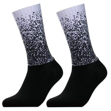 사이클링 무릎 높이 양말 남성용 미끄럼 방지 실리콘 에어로 화이트라인 자전거 스포츠 러닝 자전거 호스, [05] YAK331