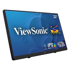 ViewSonic TD2230 55.9cm(22인치) 1080p 터치 스크린 모니터 소매 POS 및 키오스크용 10포인트 멀티 터치 내구성 있는 7H 긁힘 방지 유리 10, 55.9 cm(2