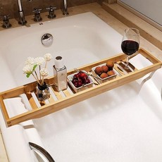 원목 욕조 트레이 반신욕 덮개 거치대 받침대 대나무 욕조 반신욕 테이블 책상, 욕조트레이(고급형), 개