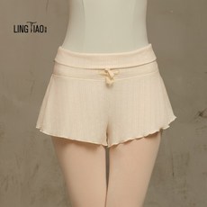 여성 댄스 팬츠 발레 연습용 숏팬츠 체조복 스커트형 반바지 데일리 핏감 좋음