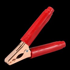 차량용점프클램프 긴급상황대비 200A 점프겸용 악어클립 배터리클램프 적색 고전류전선집게