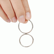 JL매직 회전링 마술도구 튜링링 링마술 초보마술 키트 교육용 마술소품 대량구매 회전하는링(중), 1개