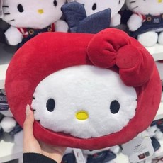 Hello Kitty 蘋果造型抱枕，可愛毛絨玩具，臥室/車載靠墊，床上裝飾, 1個, 蘋果KT貓,寬30cm