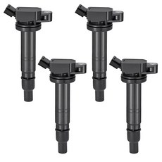 BDFHYK 2 점화 코일 팩 UF246 및 4 이리듐 스파크 플러그 7090 쉐보레 1998-1999 프리즈엠 1.8L 4 도요타 코롤라 코일 5C1075 C651 CUF2, 4PCS-Ignition Coil UF495