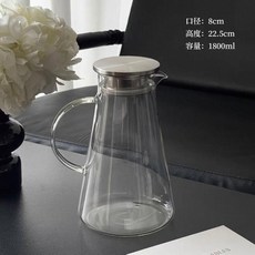 冷水壺 玻璃冷水壺 客廳白開水杯子 茶壺 扎壺, 1個, 升級加厚抑菌款丨破損包賠/三年質保/急速,下單送贈品 單壺蓋-不含壺