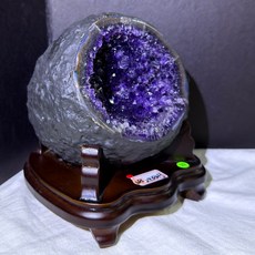 美 烏拉圭紫水晶圓洞 68號 2.938kg 晶體深紫透亮 晶牙飽滿 風水擺件, 1個, 烏拉圭68號2.938kg