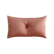 絨布抱枕套 北歐輕奢高級感 客廳沙發床上靠枕靠背墊含芯, 魚鱗珊瑚紅,30x50cm（含芯）