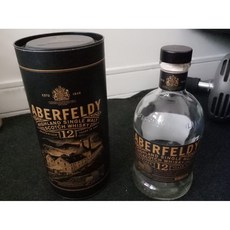 Aberfeldy 12年單一麥芽蘇格蘭威士忌空瓶與酒盒, 1個