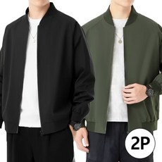 2P 남자 간절기 항공점퍼 캐주얼 자켓 심플 바람막이 8897