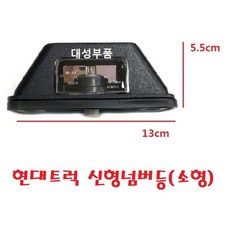 대성부품 현대트럭 신형 넘버등 메가트럭 번호판등 뉴파워텍 트라고 엑시언트 남바등 5톤 메가 카고 덤프 츄레라 특장차 추레라 25톤 레미콘 신형트럭 대형트럭 현대 번호판 램프 파비스, 1개