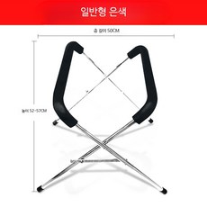 전통 북 거치대 접이식 법고 받침대 연주용 타악기 드럼스탠드 풍물놀이 국악기 지지대, 1개, B_전기도금 3단 조절