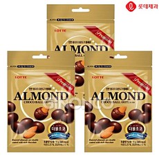 롯데제과 아몬드초코볼, 70g, 3개