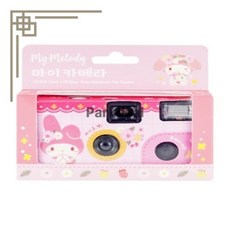 산리오 마이멜로디캐릭터 일회용 필름카메라 코닥 컬러필름 17장 플래쉬 박딜