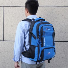 70L超大容量雙肩背包，戶外登山旅行行李包，男女通用款, 8259（50升）寶藍色