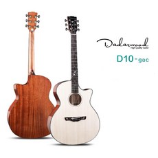 Dadarwood D10-gac 雲杉木單板 桃花心木側背板 木吉他, 1個