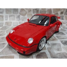 GT SPIRIT 1/18 Porsche 911 Turbo S (964) Flat Nose 紅色 模型, 1個
