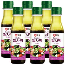 CJ 백설 발사믹 드레싱, 6개, 250g