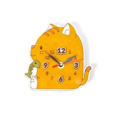 제이오스토어 시계만들기 고양이 10개 교실꾸미기 실내소품 공예재료 사고력수학확장