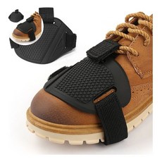 키밍 오토바이 시프트패드 신발 보호대 바이크 커버, 블랙