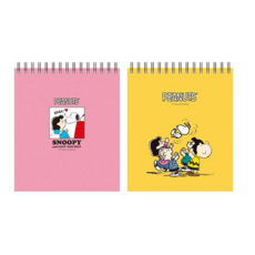 피너츠 스누피 상철 그리드 노트 Yellow + 랜덤 발송, 3세트
