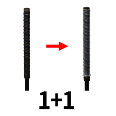 1+1 아르빅스 파크골프그립 실리콘그립 미끄럼방지 그립커버, 1세트, 투명