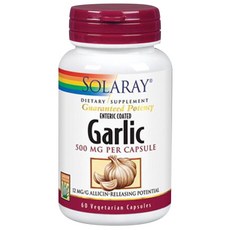 SOLARAY 大蒜素食膠囊 500mg, 1個, 60 件