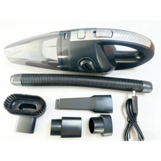 新款車載無線吸塵器 家用便攜式USB充電手持小型除塵器, 一个, 黑色不噴漆