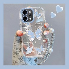 粉蝴蝶 OPPO Find X9 Pro X8 Pro 防摔手機殼 保護殼, 1個, M0171透白镜面撞色-幸运粉蝴蝶,OPPO 3