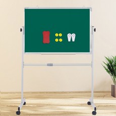 혜문전방 간이 단면 화이트보드 90cmx60cm 그린 이동식
