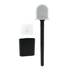 크리 에이 티브 노르딕 스타일 화장실 브러시 홀더 Wc 브러시 욕실 청소 브러시 ​​욕실 액세서리 가정용 바, 02 Black