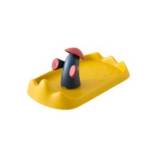 可愛侍衛多功能鍋蓋架 廚房置物收納架 湯勺筷子托盤 平板手機支架 黃色, 1個