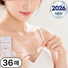 실버리 의류용 패션 옷 고정 테이프, 36개, 투명