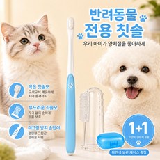 강아지 칫솔 고양이 칫솔 손가락칫솔 핑거브러쉬 초미세모 양치
