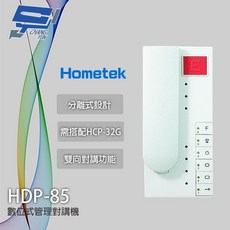 昌運監視器 Hometek HDP-85 管理對講機 雙向對講, 1個