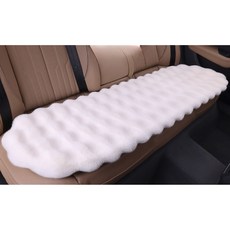 플러시 자동차 좌석 쿠션 범용 겨울 따뜻한 차량 커버 인테리어 액세서리에 대한 울트라 소프트 자동 의자 보호대 패드, 인공 플러시, 가을과 겨울, white-B