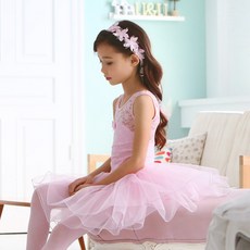 유아발레복 팬티분리형 키즈 레이스 핑크 발레복 국내제작