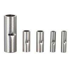 10/50 비절연 버트 와이어 커넥터 페룰 전기 케이블 터미널 구리 베어 주석 도금 압착 단자 0.2-35mm2 26-2, 02 10PCS